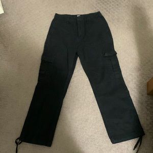 Womens urban outfitters black cargo pants! Only worn once!!!